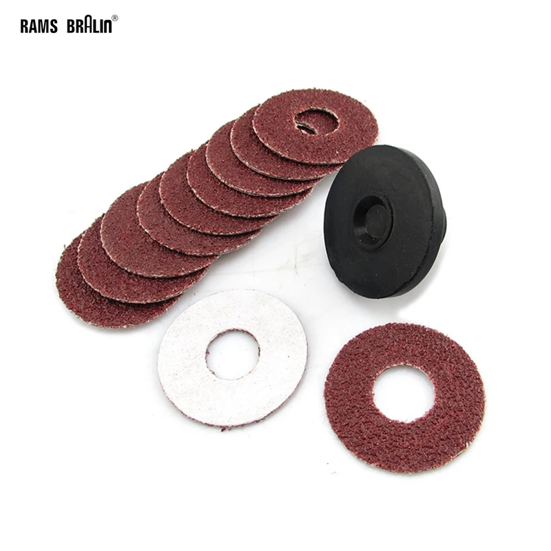 

150 pieces OD 30mm P80-P600 Abrasive Paper Disc for 45 Degree Elbow Grinder + 1 piece Holder