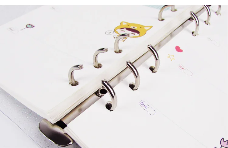 SKYSONIC A5 A6 Reißverschluss-Ordner-Abdeckung, lose Blätter, Organizer, Tagebuch, Kugel, transparentes PVC-Etui, Foto-Organizer, Schreibwaren – Detail 29