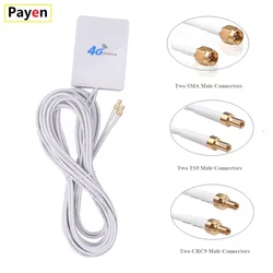 NEW 3G 4G LTE Antenna SAM CRC9 TS9 Connector 4G LTE Router Anetnna 3G External Antenna with 3m Cable Router Modem