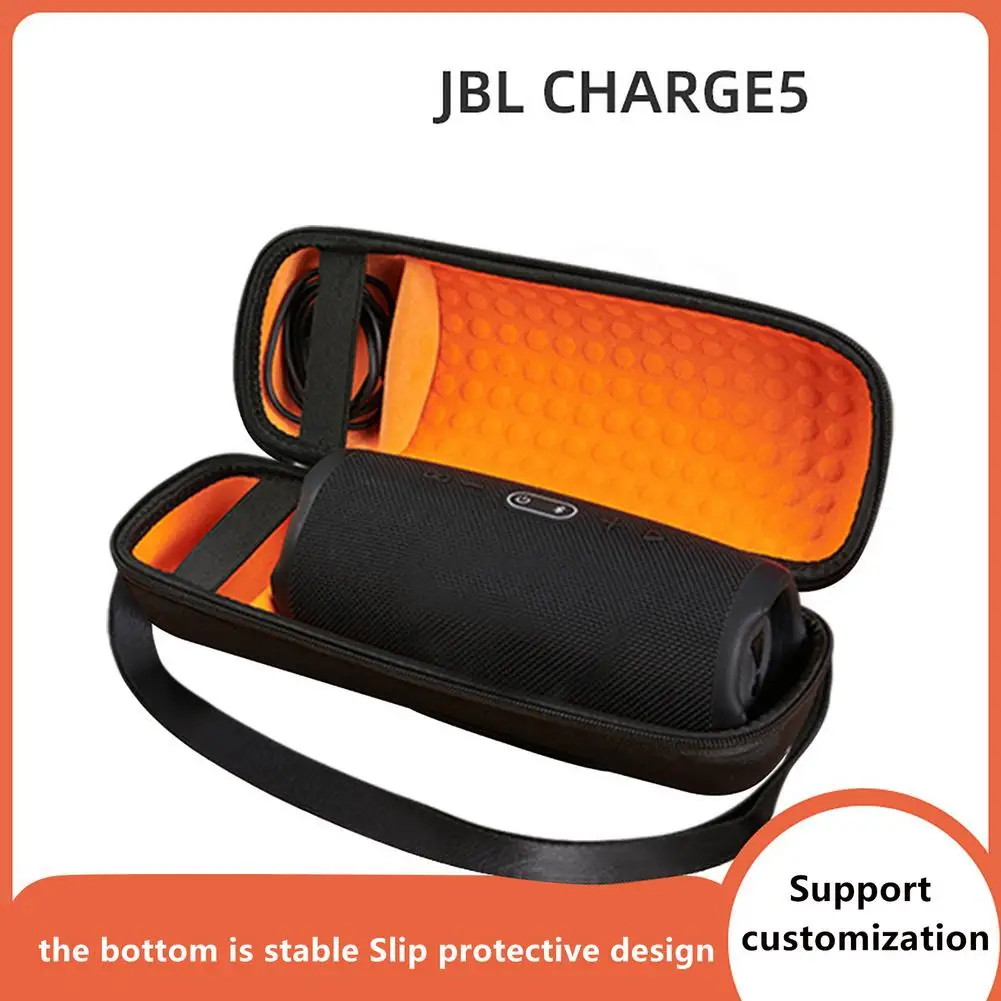 EVA Hard Case Travel Storage Bag Shock-proof Protective Cover Pouch Shoulder Strap For JBL Charge 5 Handbag Speakers Accessories