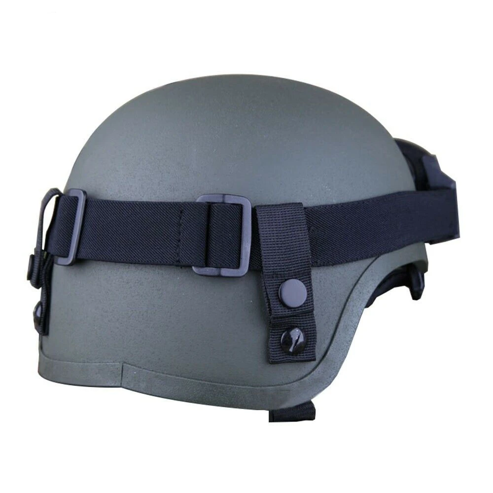 Tactical Helmet Goggle Sling For MICH 2000 2001 2002 Helmet Airsoft Paintball Hunting Sports Safety Protective Gear