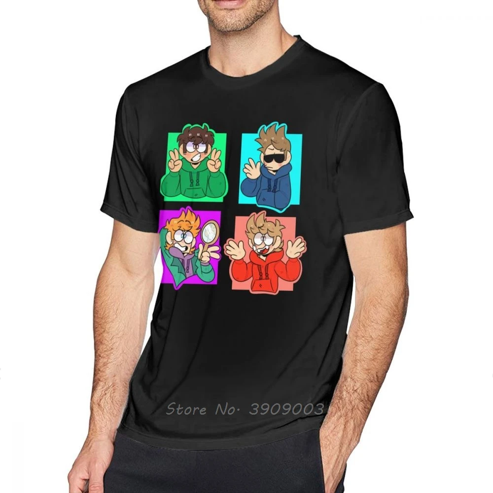 Eddsworld T Shirt All The Boys T-Shirt Casual Cotton Tee Shirt Fun Graphic Short Sleeve Men Tshirt Hip Hop Harajuku Streetwear