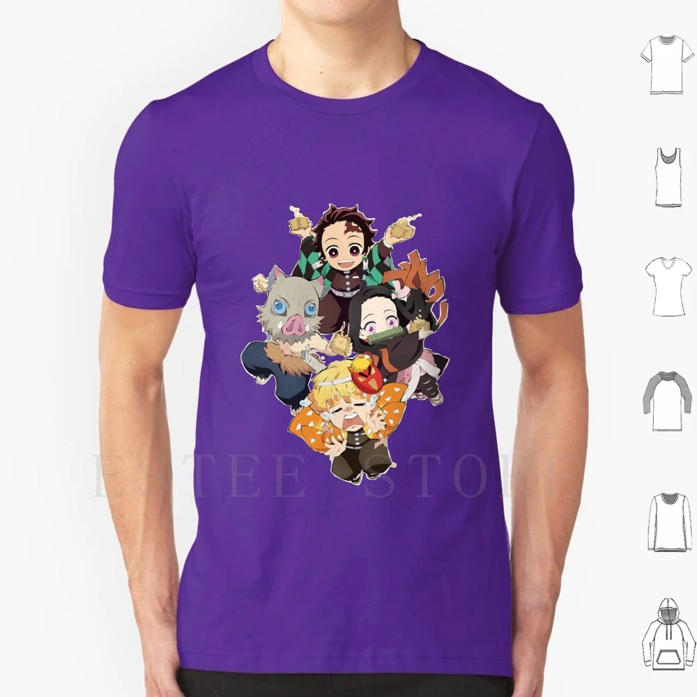 

Tanjiro Squad-Demon : Kimetsu No Yaiba T Shirt Print Cotton Tanjiro Kamado Kimetsu No Yaiba Demon Demon Kimetsu No Yaiba Nezuko