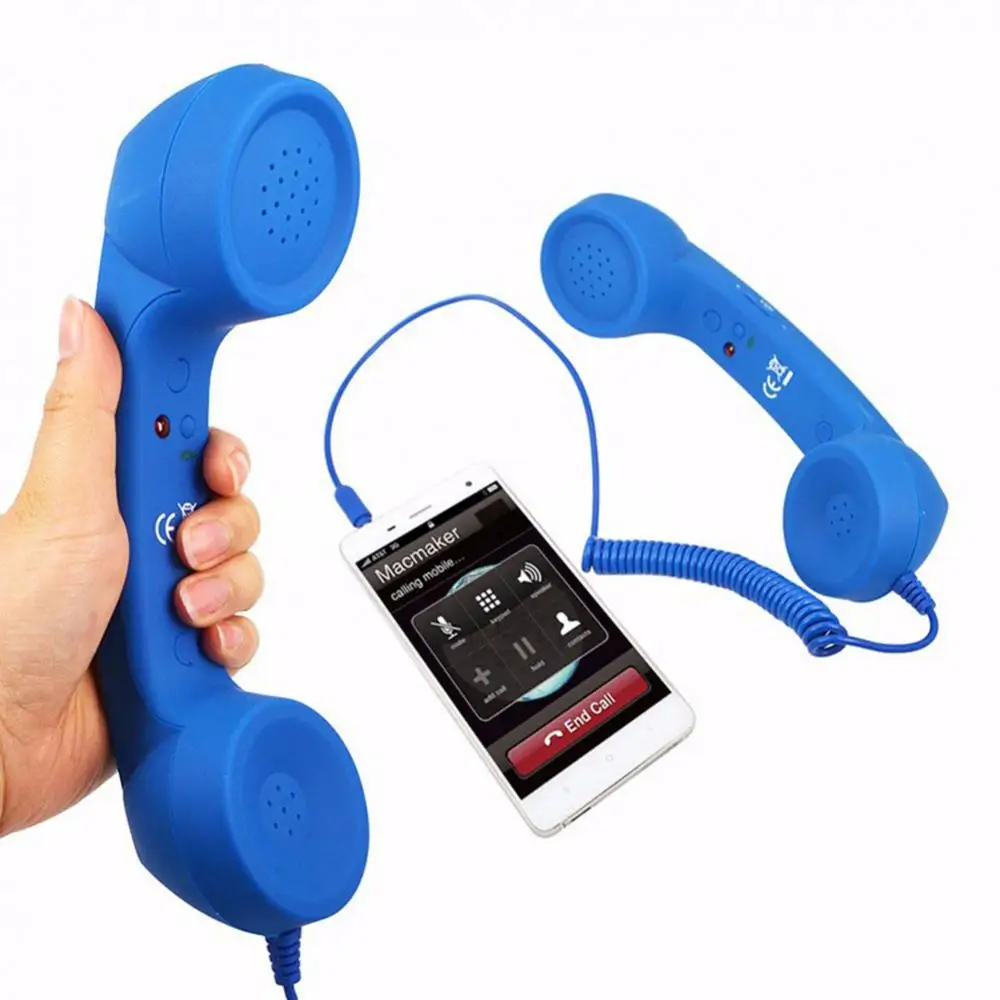 50% Hot Sales 3.5mm Retro Mobile Phone Cellphone Receiver Telephone Handset with Microphone