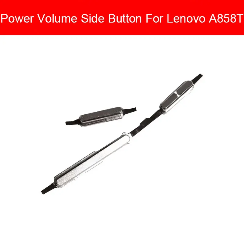Боковая кнопка включения/выключения питания для Lenovo A858T кнопка включения/выключения громкости и управления боковой кнопкой Шлейф Запасные части для ремонта