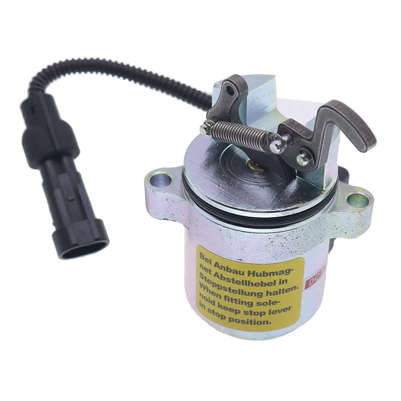 Shutoff Solenoid 04287583 12V Compatible with Deutz Engine F2L2011 F3L2011 F4L2011 D42011 BF3M2011 BF3M1011F BF4M1011F