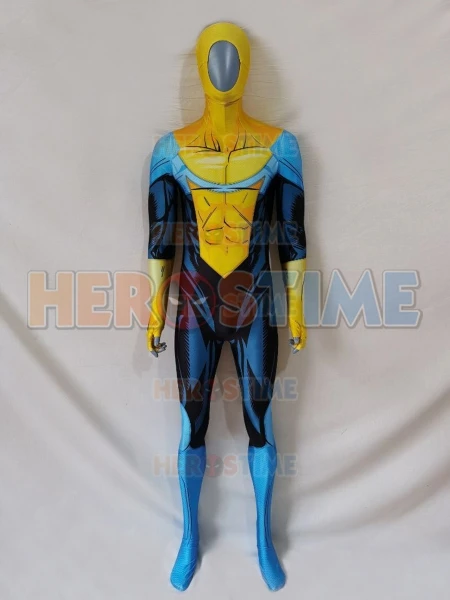 Super-herói Cosplay Costume para o Dia das Bruxas, 3D Print, Bodysuit Spandex, Zentai Catsuit, venda quente, filme invencível, novo