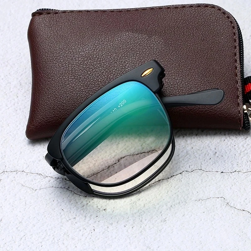 

Portable Folding Presbyopia Glasses Men Computer Reading Glasses For Men Vintage Glasses With Case 1.0 1.5 2.0 2.5 3