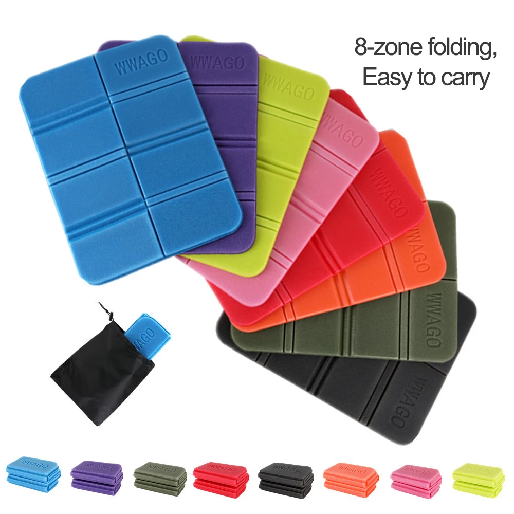 Camping Foldable Mat XPE Moisture-proof Anti-dirty 8-Zone Folding Cushion Outdoor Picnic Beach Soft Foam Pad Portable Tools 2022