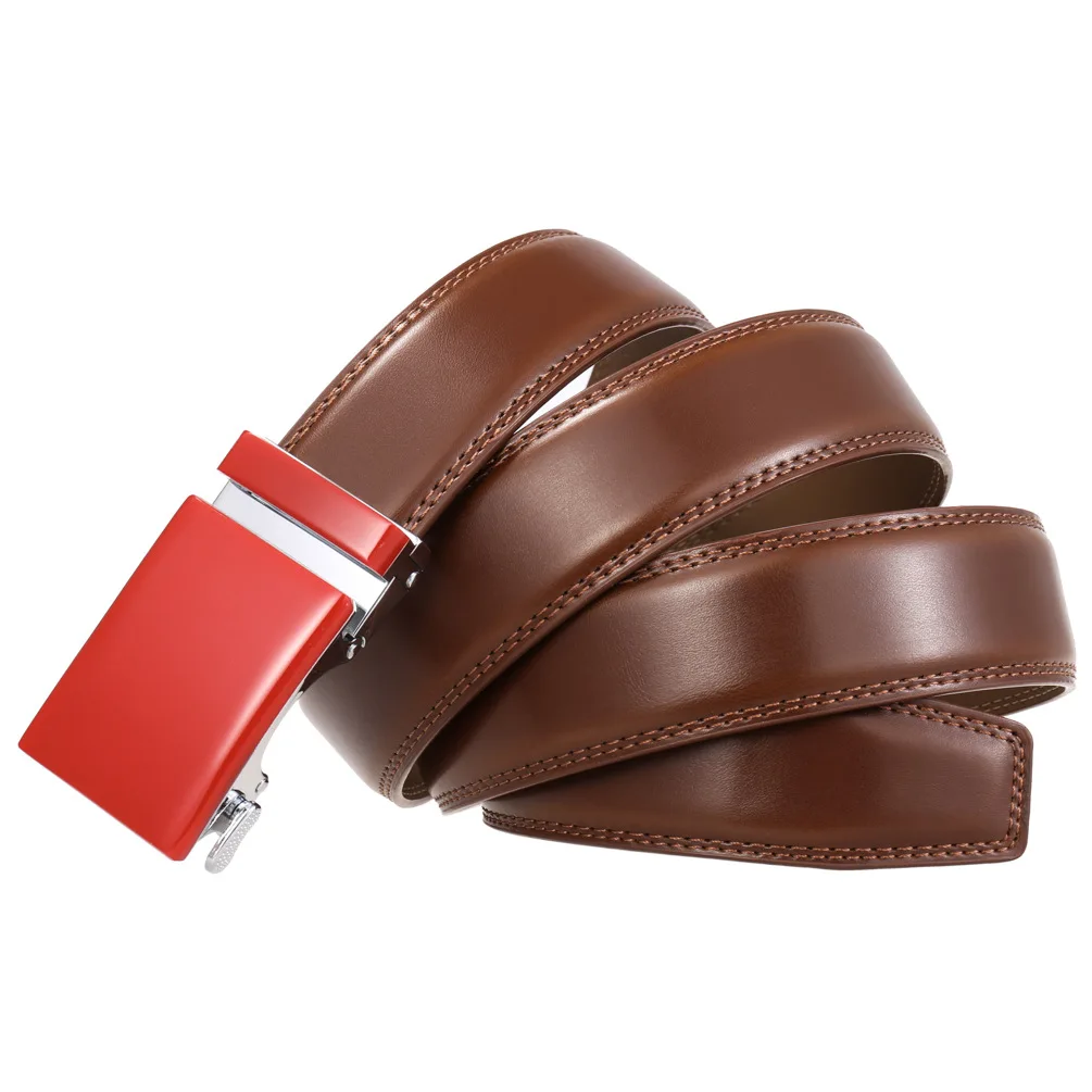 Neue Luxus Marke Gürtel für Männer Hohe Qualität Männlich Strap Echtes Leder Taille Band Automatische Schnalle Gürtel Ceinture Homme 3,5 cm – Detail 37