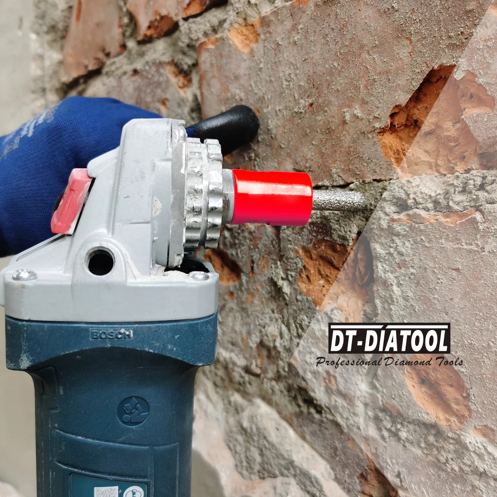 DT-DIATOOL เพชร Chamfer นิ้วมือ Milling Bits แบบหกเหลี่ยม Shank หลุมรูปร่าง Core Bits ในกระเบื้องหินแกรนิตเซรามิคก่ออิฐ