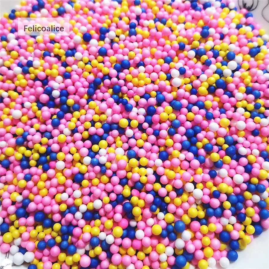 12L DIY Schnee Schlamm Partikel Zubehör Schleim Kugeln Kleine Winzige Schaum Perlen Für Floam Füllstoff Für DIY Liefert 2-4mm – Detail 20