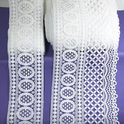 10yard/Lot High Quality White Combination Latest African Lace 2021 Sewing Trim Ribbon Diy Skirt Curtain Wedding Dress Decoration