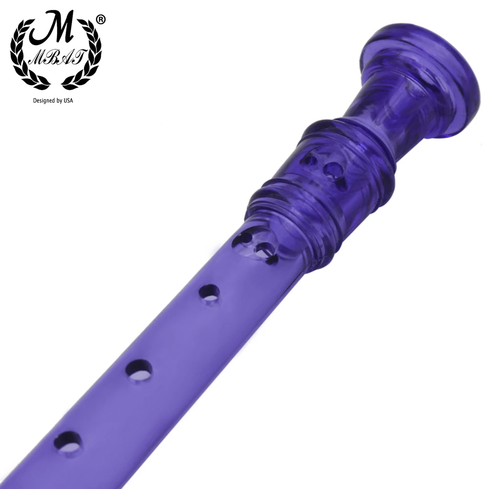 M MBAT flauto rimovibile ABS triplo clarinetto registratore Soprano Woodwind strumento musicale arcobaleno sette colori con asta di pulizia