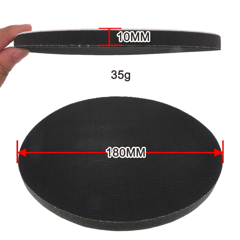 3 Pcs 7 Inch 180Mm Soft-Interface Pad Klittenband Schuurschijf Backing Pad Power Tools Accessoires