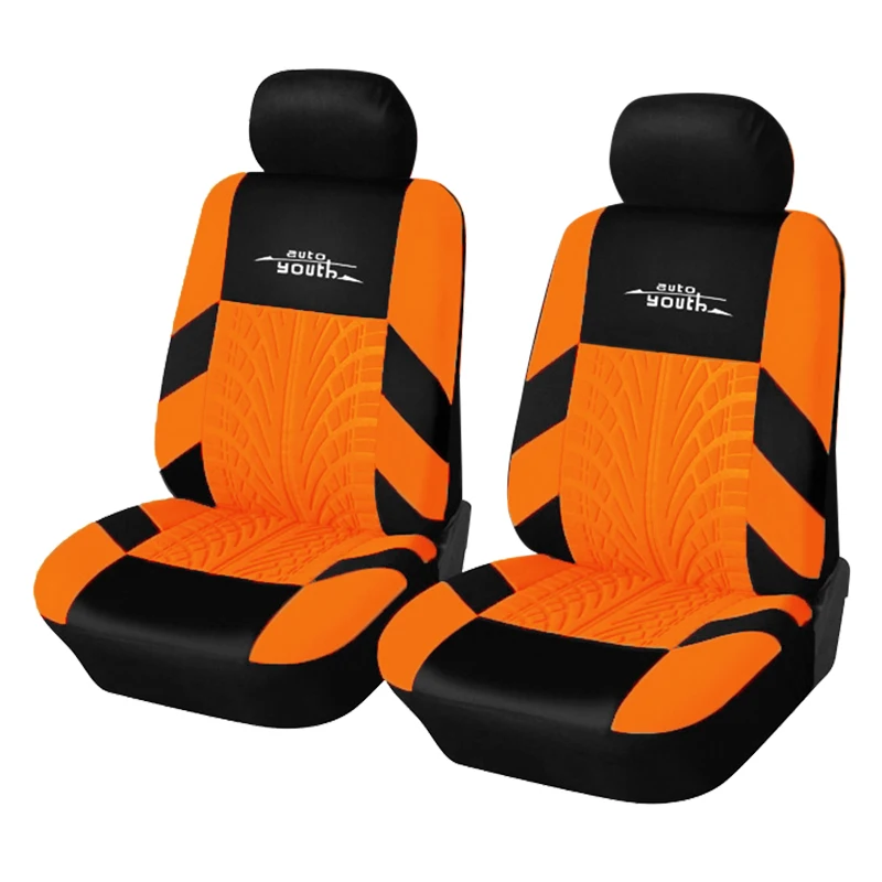 Universal Orange 9pcs Car Seat Covers Auto Protect Covers Automotive Seat Covers for Kalina Grantar Lada Priora Renault Logan