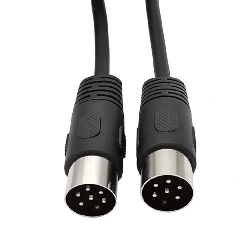 1m 3m High Quality DIN 6pin Male to Male Audio and Video Cable S-Terminal Midi 6pin for Audio Microphone Guitar Cable