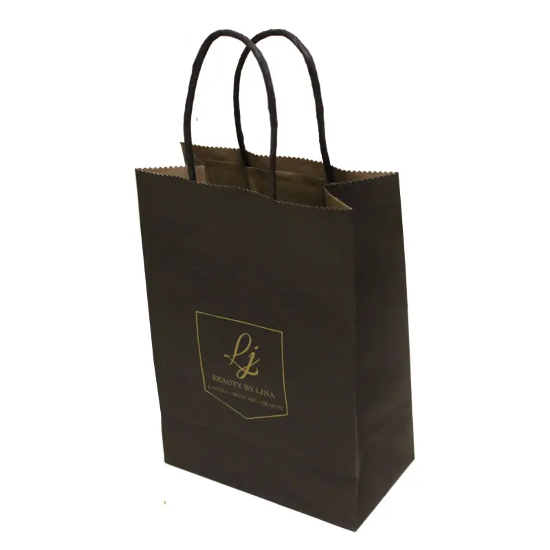 Custom Printed  shipping Logo Gift Recyclable  Kraft Paper Bags