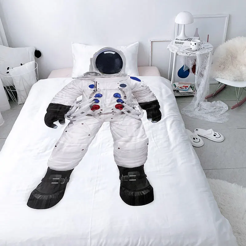 Character Astronaut Captain Printed comforter bedding sets Duvet Cover with pillowcase gift for kids Firemen of Home Bedclothes