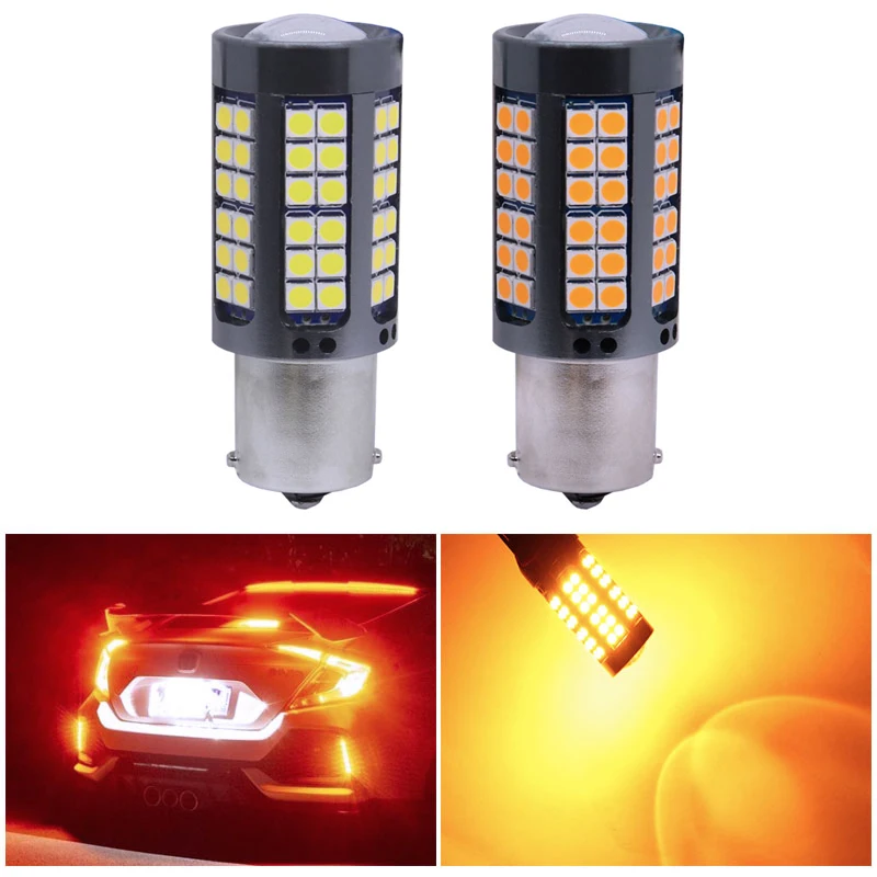 

1pcs 3030 75smd CanBus S25 1156 BA15S P21W LED BAY15D BAU15S PY21W lamp T20 LED 7440 W21W W21/5W led Bulbs For Turn Signal Light