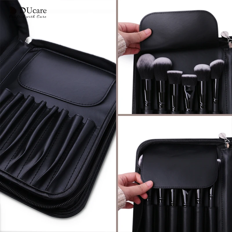 DUcare Cosmetic Bag Makeup Brush Case Professional Beauty Container Storage Big Cosmetic Organizer Travel Makeup Pouch