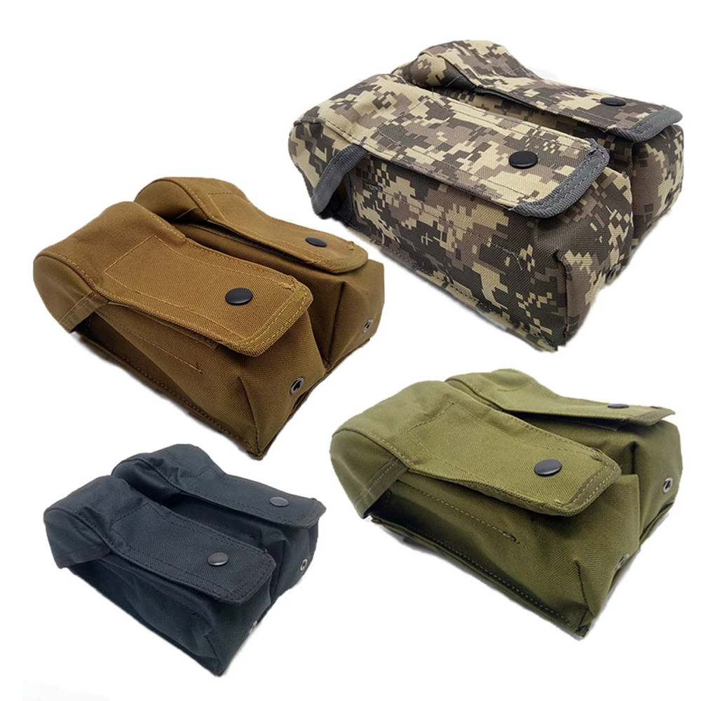 Military Camouflage Tactical Molle Pouch Double AK Magazine Pouch Hunting Accessories Shooting Paintball Mag Molle Bag