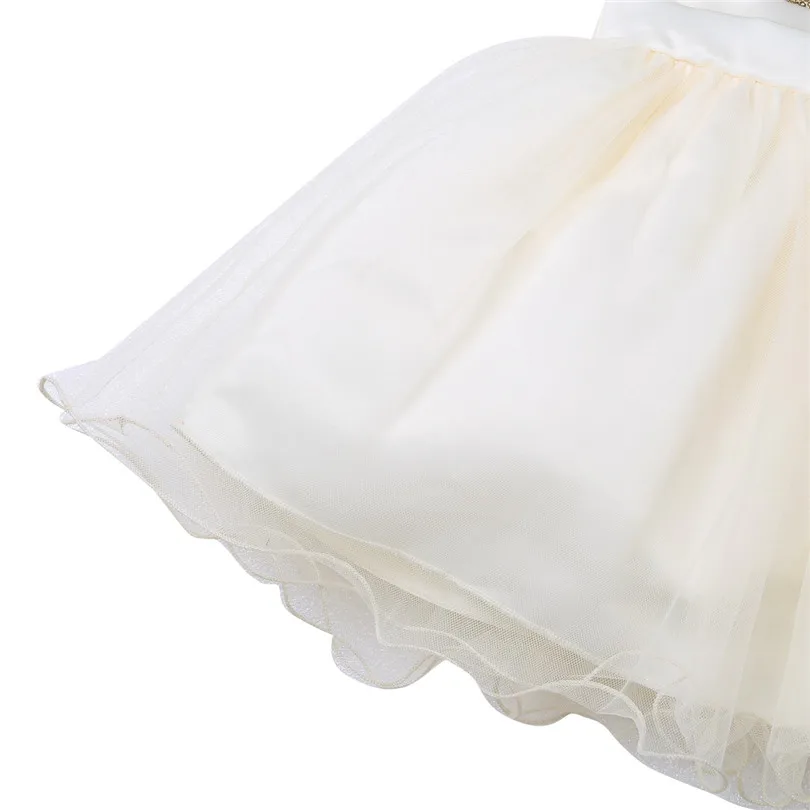 Robe de princesse en Tulle pour bébés filles, en maille, motif floral, pour spectacle, fête d'anniversaire, mariage