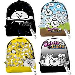 Students The Battle Cats 3D Print Backpacks Boys Girls Cartoon Anime School Bags Kids Bookbags Toddler Bagpack Mochila Escolar