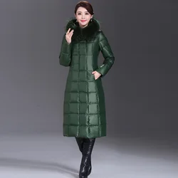 Winter Jacke Frauen Koreanischen Stil Unten Mantel Dicken Parka Lange Hohe Qualität Plus Größe 5XL Kleidung Mode Neue Mit Kapuze Freies verschiffen