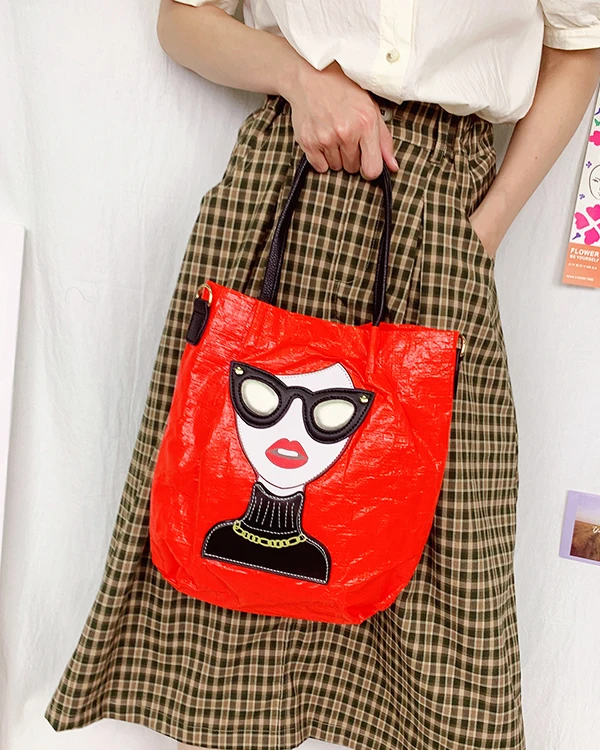 Novelty Lady Face Shoulder Bags for Women Funky Large Capacity Shopping Bag Female Purses and Handbags Designer Crossbody Bag