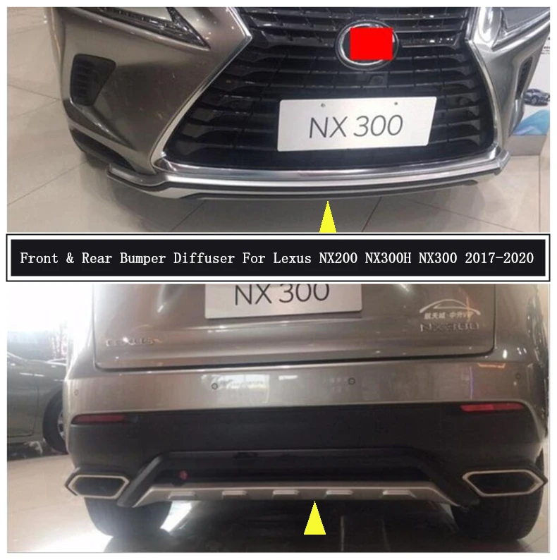 

Защита переднего и заднего бампера для Lexus NX200, NX300, NX300H 2017-2020, защитная пластина диффузора, противоударные аксессуары высокого качества