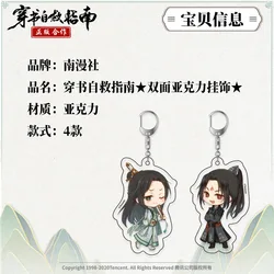 2024 Anime Scum Villain Self Saving System Acrylic Keychain Cartoon Figure Shen Qingqiu Luo Binghe Q Version Two-sided Pendant