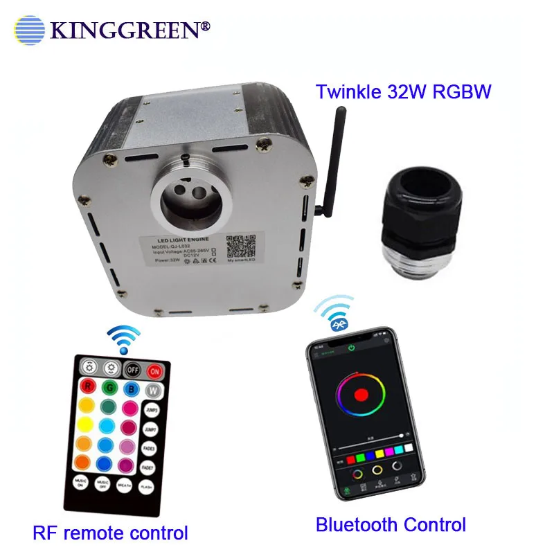 

1X RGBW Bluetooth APP LED illuminator Twinkle 32W RGBW Fiber Optic LED Light Engine for Ceiling Star Decorate