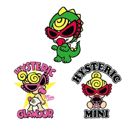 Fashion Hysteric Girls Patches DIY T-shirt jacket Women Iron on Patch Heat Transfer Stickers for Clothes Applique Badges