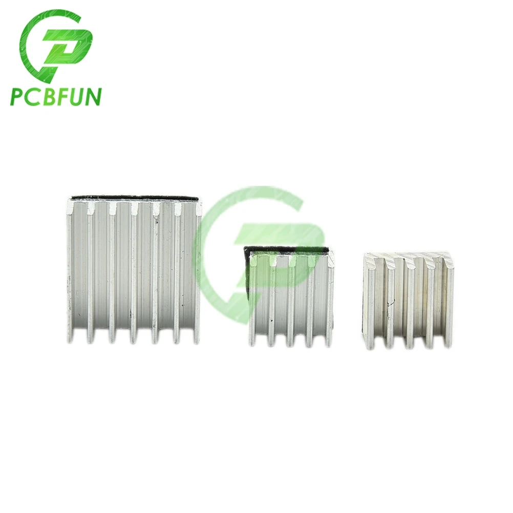 Adhesive Raspberry Pi 3 Heatsink Cooler Pure Aluminum Heat Sink Radiator For Cooling Raspberry Pi 2 B Raspberry Pi Radiator Kit