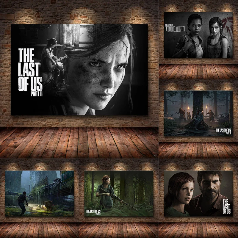 The Last of Us Game Joel Allie Poster and Pictures Canvas Painting Poster Decoration Print for Living Room Home Wall Art Decor