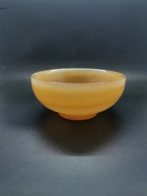 

Exquisite Natural Rice Topaz Bowl Ornaments