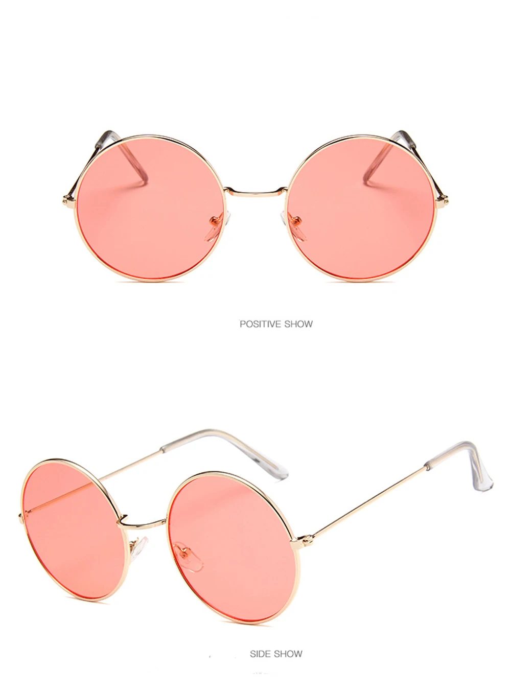 MUSELIFE 2026 Runde Damen-Sonnenbrille UV400 Retro Metall-Sonnenbrille mit Verlaufsgläsern Vintage-Spiegel Luxus-Brillen – Detail 7