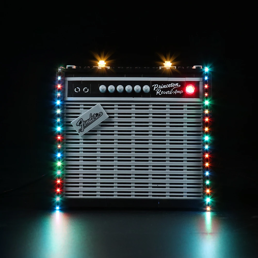 Vonado LED Lighting Set for 21329 Ideas Fender Guitar Collectible Model Light Kit, Not Included the Building Block