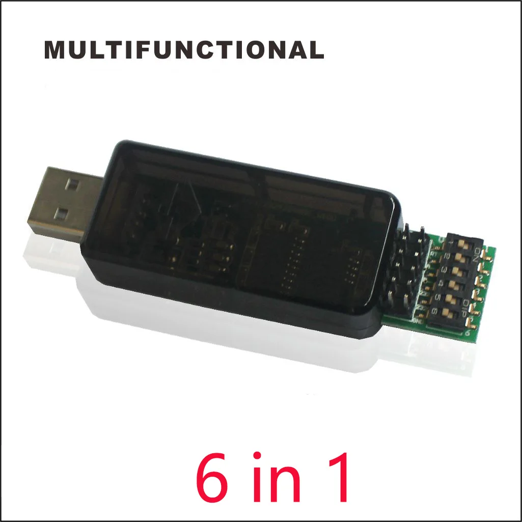 CP2102 USB to RS485 TTL RS232 Serial 12Pin ON OFF Switches Converter Adapter