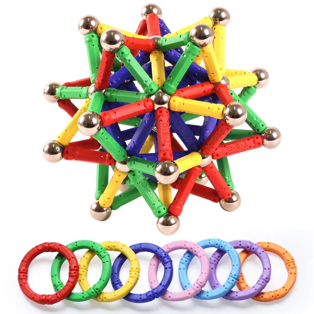 3D DIY Magnet Toy Bars Magnetic Building Blocks Construction Toys For Children Designer Educational Toys For Kids Meta