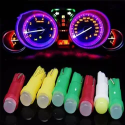 1 Pcs Car bulb ceramic T5 car led dashboard light makeup light T5 1SMD 3D astigmatism COB indicator