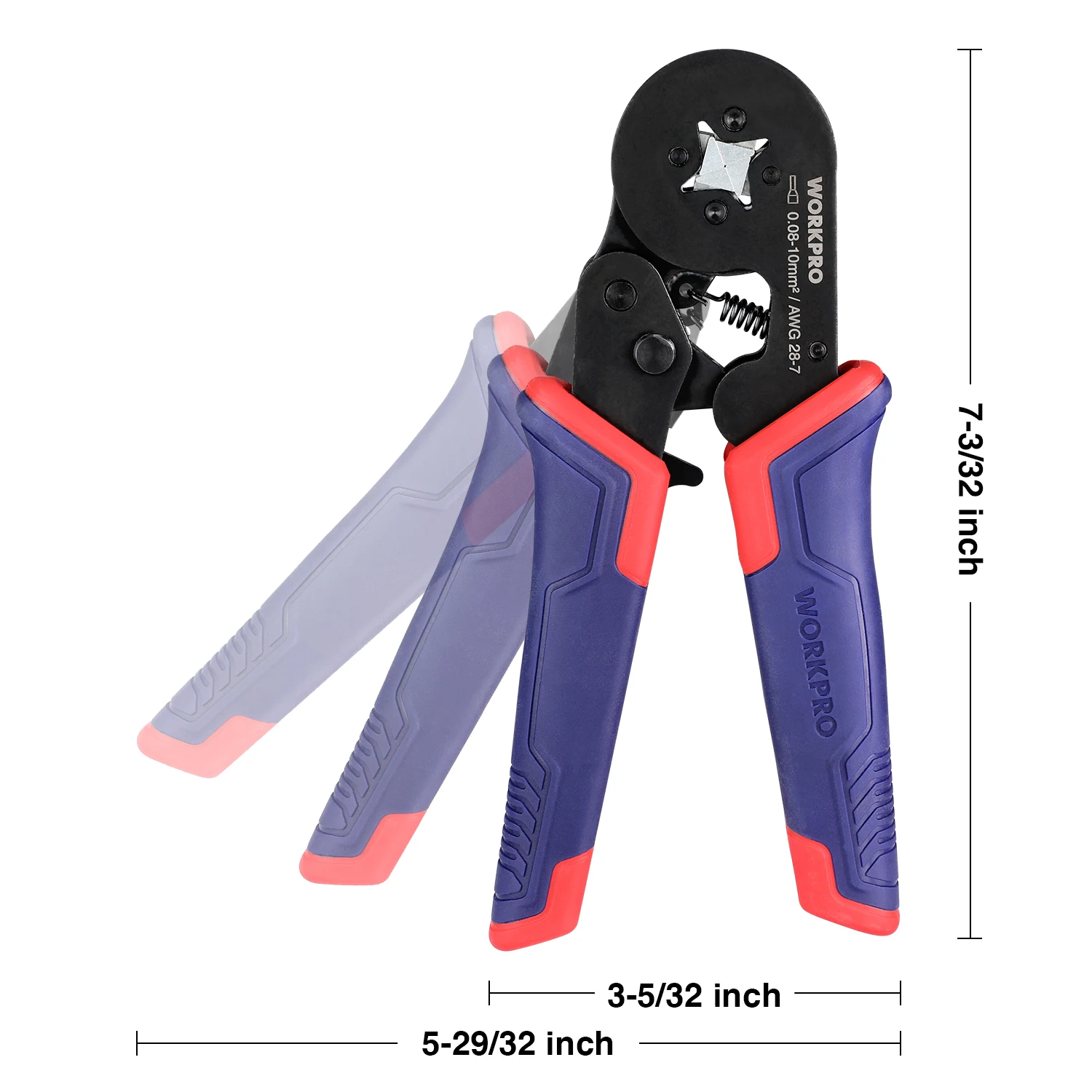 WORKPRO Crimping Tool Kit Ratcheting Insulated Terminal Crimper for 22 to 10 AWG Wire Crimping Pliers