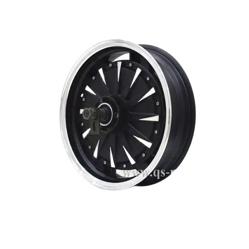 QSMOTOR 3000W 3.5x14inch E-Moped Hub Motor Max. Speed 80-90kph