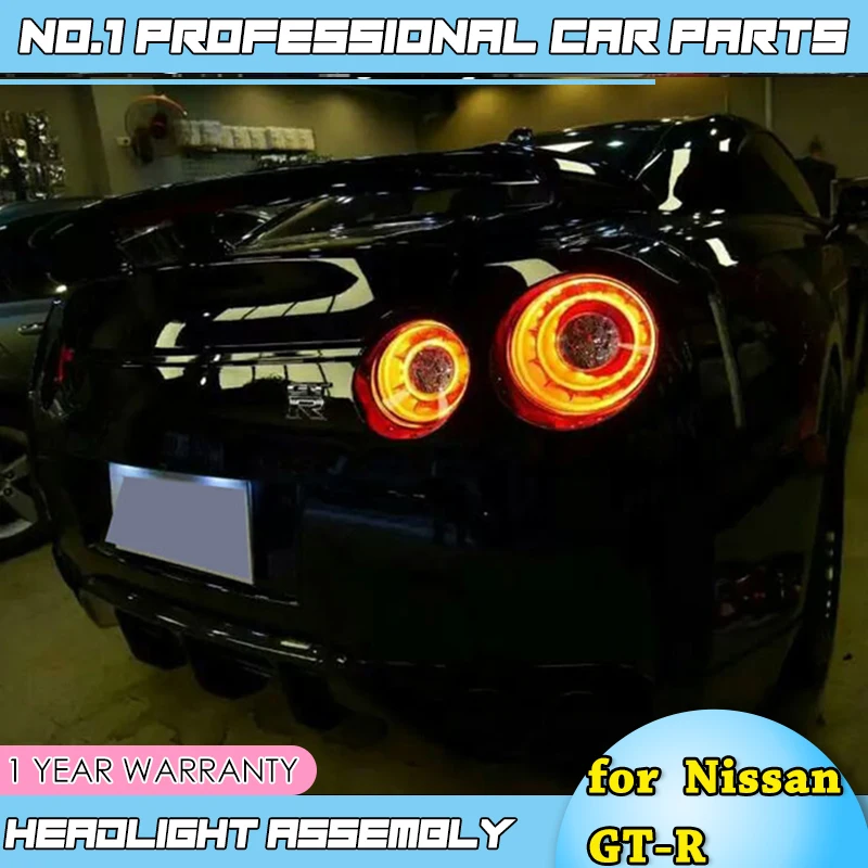 car accessories for Nissan GT-R LED Tail Light 2009-2017 GTR Tail Lamp LED DRL Turn Signal Brake Reverse auto Accessories