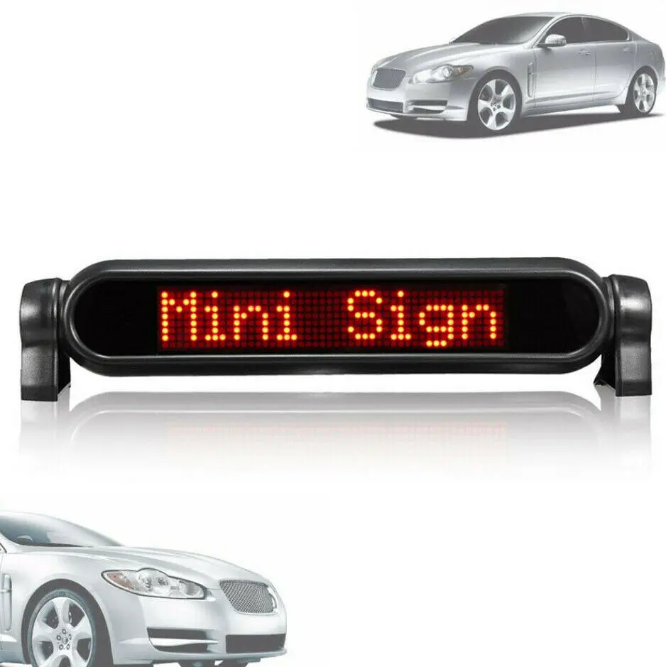 Advertising Screen LED Message Board DIY Programmable Scrolling Message for LED Car Display Car Rear Window Cafe Bar Store Sign