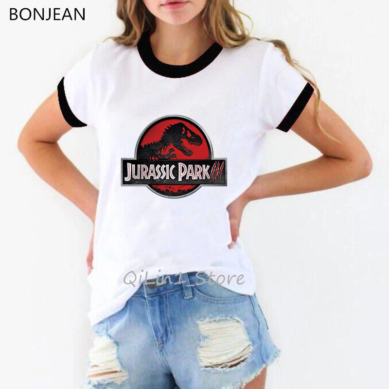 

Women's JURASSIC PARK Print women T Shirt Casual Funny T-Shirts Harajuku Cozy Tops Tees Hipster O-neck Short Sleeve Top Tshirt