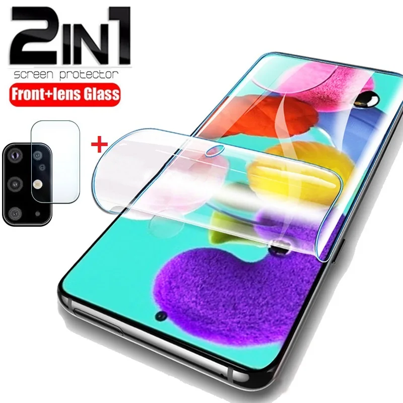 2in1 Hydrogel Film For Samsung Galaxy S20 FE S 20 fe 5G S20 Fan Edition Camera Screen Protector on Galaxy S20 FE S20 lite glass