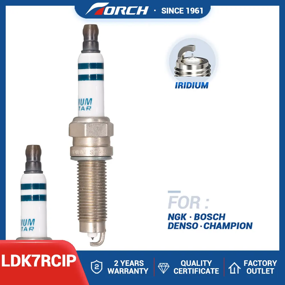 

Замена свечи для ILZKR7A иридиевая Свеча зажигания Платиновый факел LDK7RCIP(A5) для AUDI Q7 PREMIUM 2007-2010 3.6L/3597cc