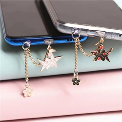 Cute Dust Plug Charm Kawaii Charge Port Plug For iPhone Thousand Paper Cranes Phone Anti Dust Cap 3.5MM Jack Type C Stopper